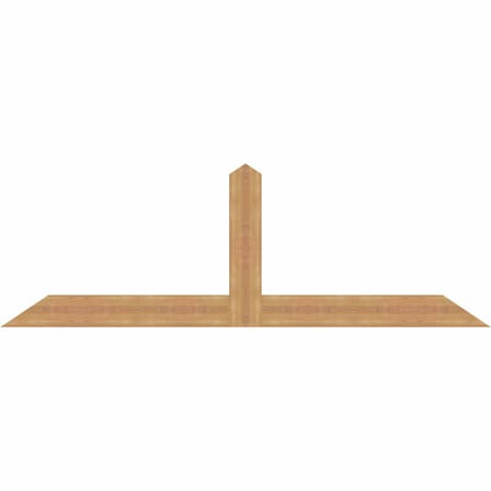 Ekena Millwork Portland Smooth Timber Gable Bracket, Western Red Cedar, 84"W x 28"H x 1 1/2"D x 5 1/2"F, 8/12 Pitch GBW084X28X0206POR00SWR